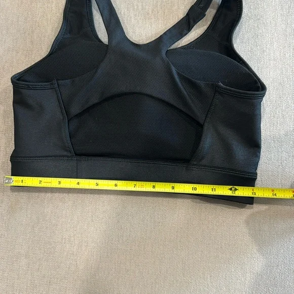 Nike Women’s Sport Bra Padded Dri-Fit Black Medium Workout Gym Active - Picture 4 of 5